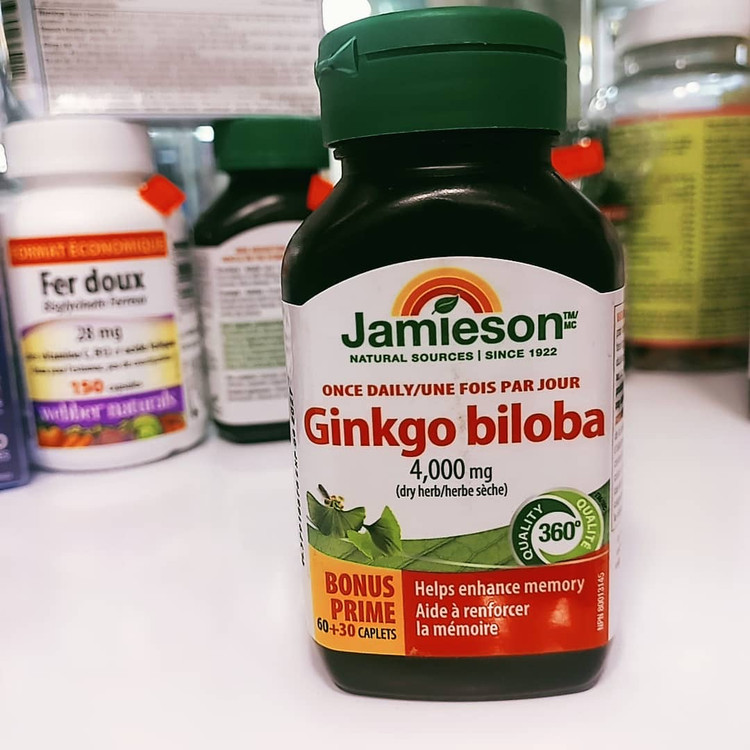 جینکو بیلوبا جمیسون 60+Jamieson Ginkgo Biloba30