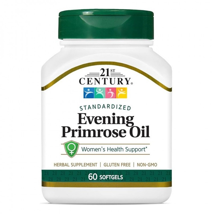 روغن گل مغربی 21Century Evening Primrose Oil 500mg قرن 21 (60 عددی)