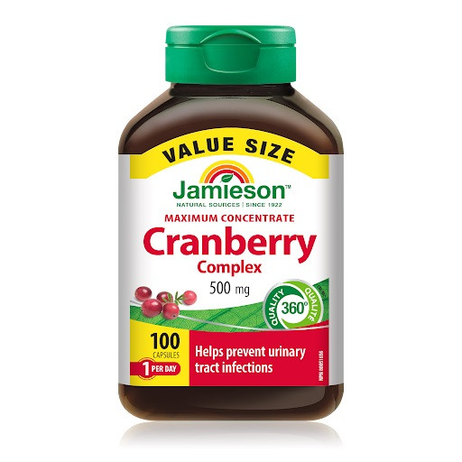 زغال اخته کرن بری Jamieson Cranberry 500mg جیمیسون ۱۰۰عددی