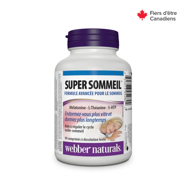 سوپر اسلیپ جویدنی چرخه خواب Webber Naturals Super Sleep وبر نچرالز (90 عددی)