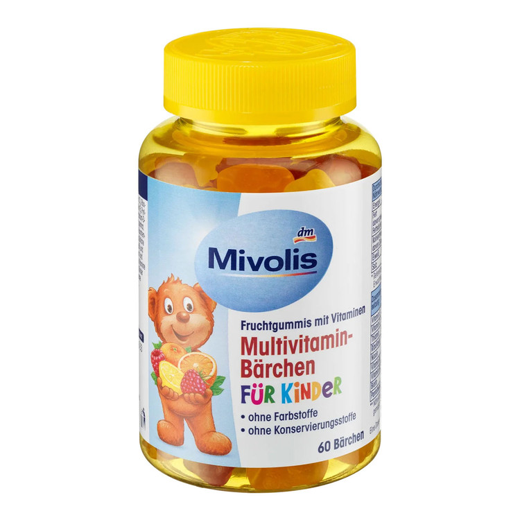 قرص 60 عددی مولتی ویتامین Mivolis Multivitamin-Barchen FUR KINDER
