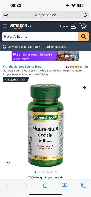 منیزیم اکساید نیچر بونتی ۱۰۰عددی