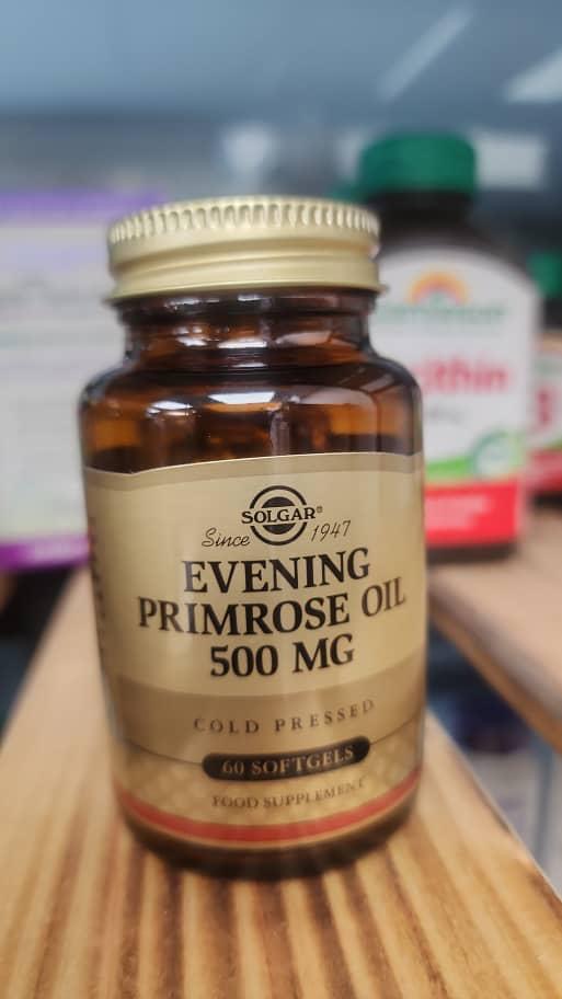 مکمل روغن گل مغربی سولگار(۶۰عددی) EVENING PRIMROSE OIL 500 MG