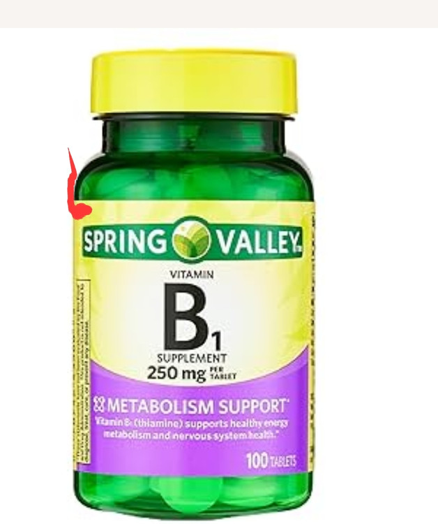 ویتامین B1اسپرینگ والی ۱۰۰ عددی