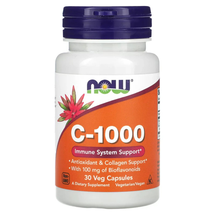ویتامین سی ناو فودز 30 عددی Vit c 1000mg