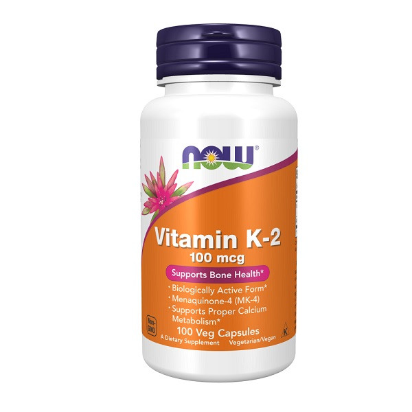 ویتامین کا ناو 100 عدد NOW Vitamin K2 100mcg