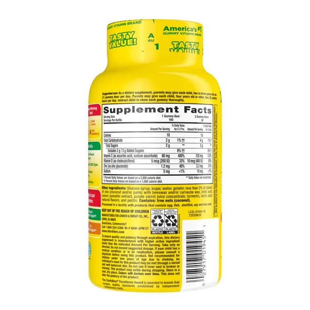 پاستیل مولتی ویتامین کودک L'il Critters (275 عددی)