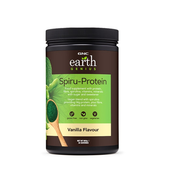 پروتئین گیاهی وی اسپیرو جی ان سی GNC Earth Genius Spiru-Protein