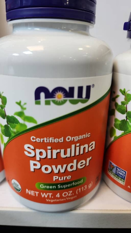  پودر اسپیرولینا ارگانیک معتبر، خالص، 4 اونس (113 گرم) ناو