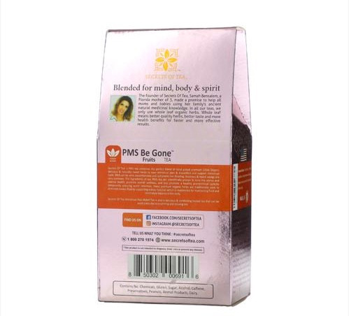 چای تسکین دهنده درد قاعدگی پی ام اس Organic PMS Be Gone Fruits Tea