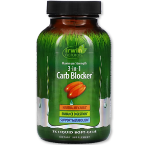 کربو بلاکر ایروین نچرالز Irwin Naturals Maximum Strength 3-in-1 Carb Blocker