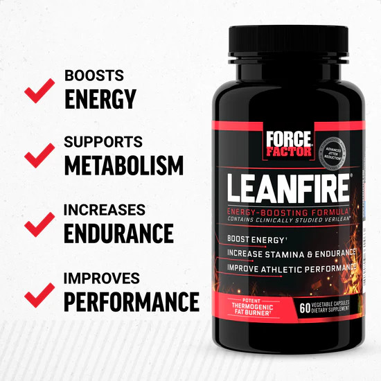 کپسول افزایش دهنده انرژی و ترموژنیک LeanFire فورس فاکتور 30 عدد