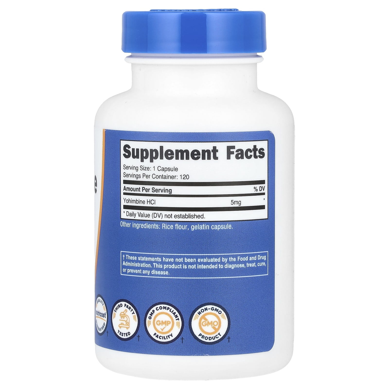 یوهیمبین ناتری کاست ۲۴۰عددی Yohimbine, 5 mg, 120 Capsules