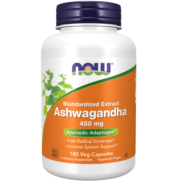 آشواگاندا ناو NOW Ashwagandha Extract 450mg (180 عددی)