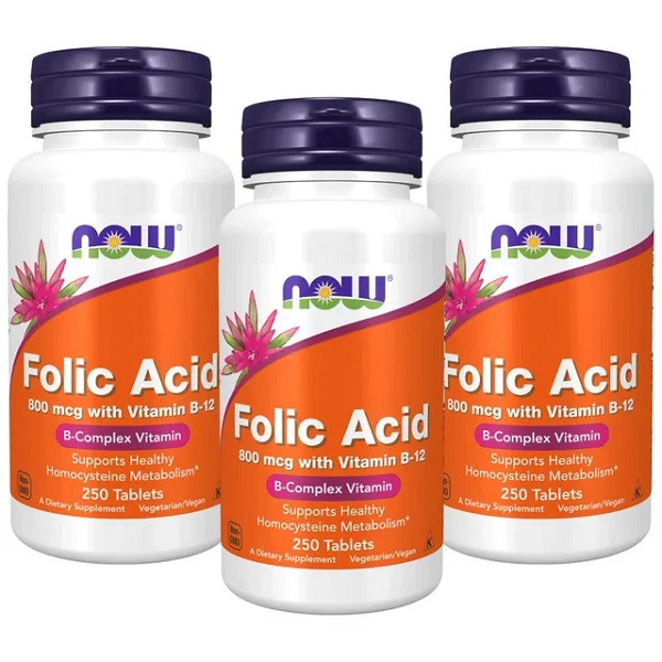 اسید فولیک ناو 250 عدد NOW Folic Acid