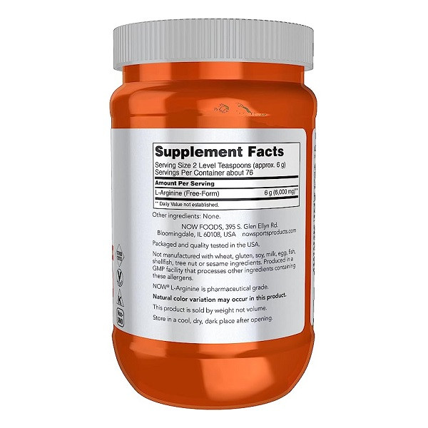 ال آرژنین ناو (۴۵۴گرمی)NOW L-Arginine Powder