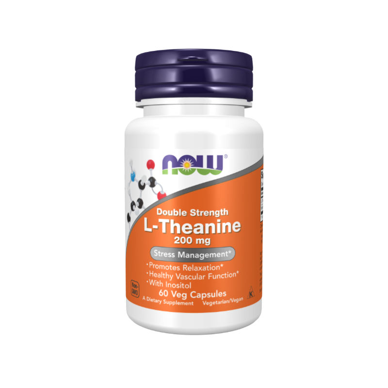 ال-تیانین دابل استِرِنگ ناو فودز Now Foods L-Theanine Double Strength Veg Capsules