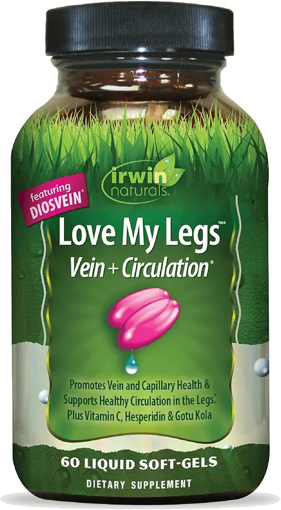 ایروین نچرالزIrwin Naturals Love My Legs سلامت رگهای پا، مویرگها و گردش خون پشتیبانی میکند