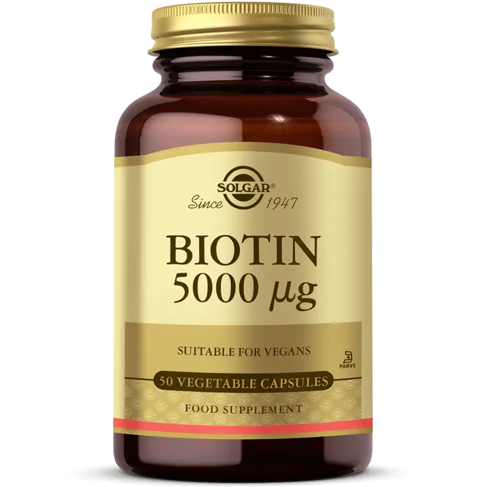 بیوتین Biotin سولگار 5000 میکروگرم 50 عددی