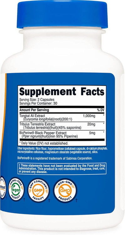 تونکات علی ناتری کاست Nutricost Tongkat Ali 1,000mg 60 Capsules