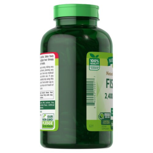 روغن ماهی با طعم لیمو طبیعی ویتامین های طبیعی، 2400 میلی گرم، 250 عددNature's Truth Vitamins Natural Lemon