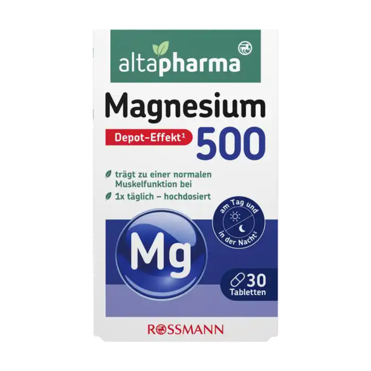 قرص منیزیم ۵۰۰ آلتافارما-altapharma آلمان ۳۰ عدد