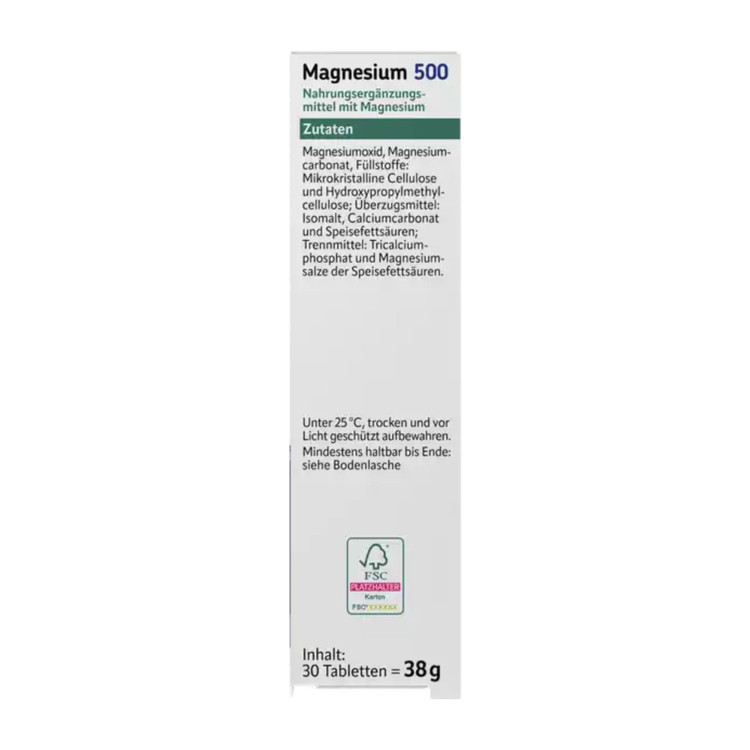 قرص منیزیم ۵۰۰ آلتافارما-altapharma آلمان ۳۰ عدد