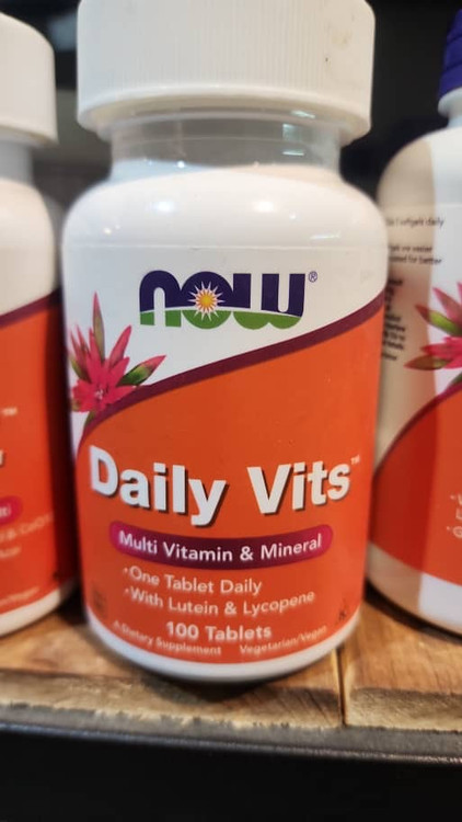 مولتی ویتامین ناو فودز 100 عددیDaily Vits, Multi Vitamin & Mineral