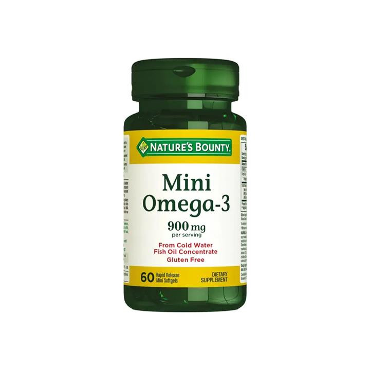 مکمل امگا۳ نیچرزبونتی اصل تعداد ۶۰عددی NATURES BOUNTY