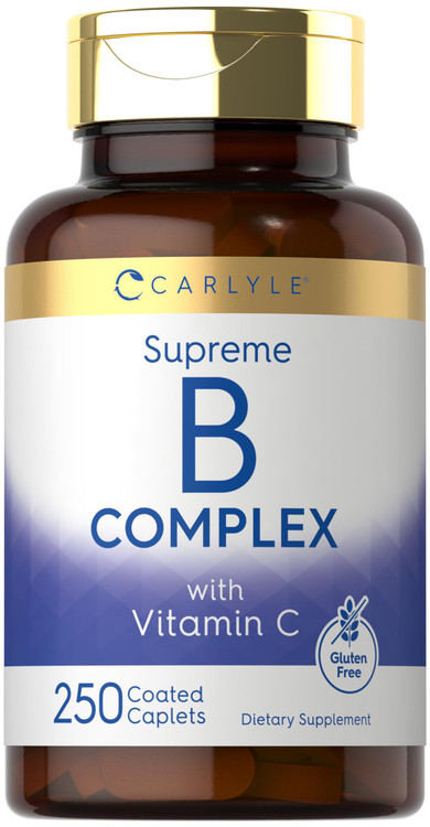 مکمل ویتامین ب کمپلکس کارلایل به همراه ویتامین C Carlyle Supreme B Complex with Vitamin C 250 Coated Caplets