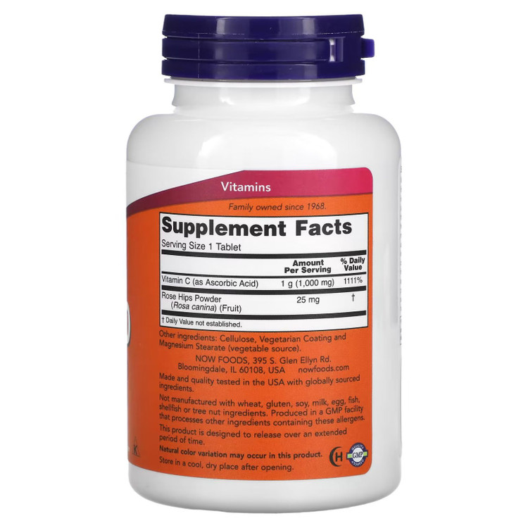 ویتامین سی (ویتامین C) ناو فودز 100 عددیNOW Supplements, Vitamin C-1,000