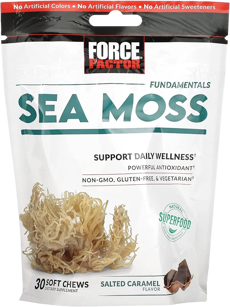 پاستیل سی ماس تقویت کننده سیستم ایمنی و گوارش Force Factor - بسته 30 عددیForce Factor Sea Moss Soft Chews