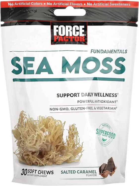 پاستیل سی ماس تقویت کننده سیستم ایمنی و گوارش Force Factor - بسته 30 عددیForce Factor Sea Moss Soft Chews
