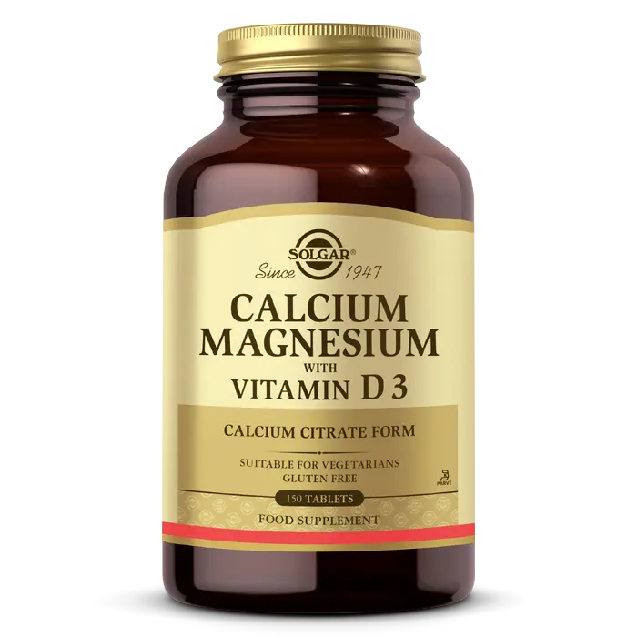 کلسیم منیزیم ویتامین Calcium Magnesium Vitamin D3 سولگار 150 عددی دسته: مکمل های کلسیم