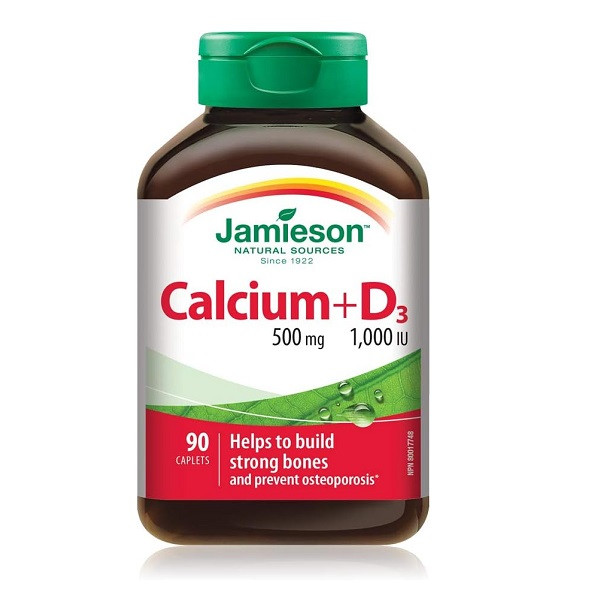 کلسیم و ویتامین D3 جمیسون 500 عدد 500 mg + Vitamin D3 1000 IU