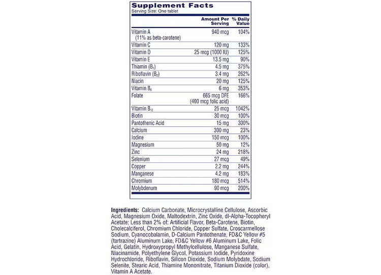 multi-vitamin ONE A DAY مولتی ویتامین وان ا دی زنانه 50+( ۳۰۰ عدد) بایر