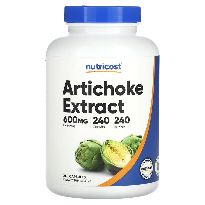 کپسول گیاهی پاکسازی کبد ناتری کاست عصاره ارتیچوک (Artichoke Extract) 600 میلیگرم، 240 کپسول