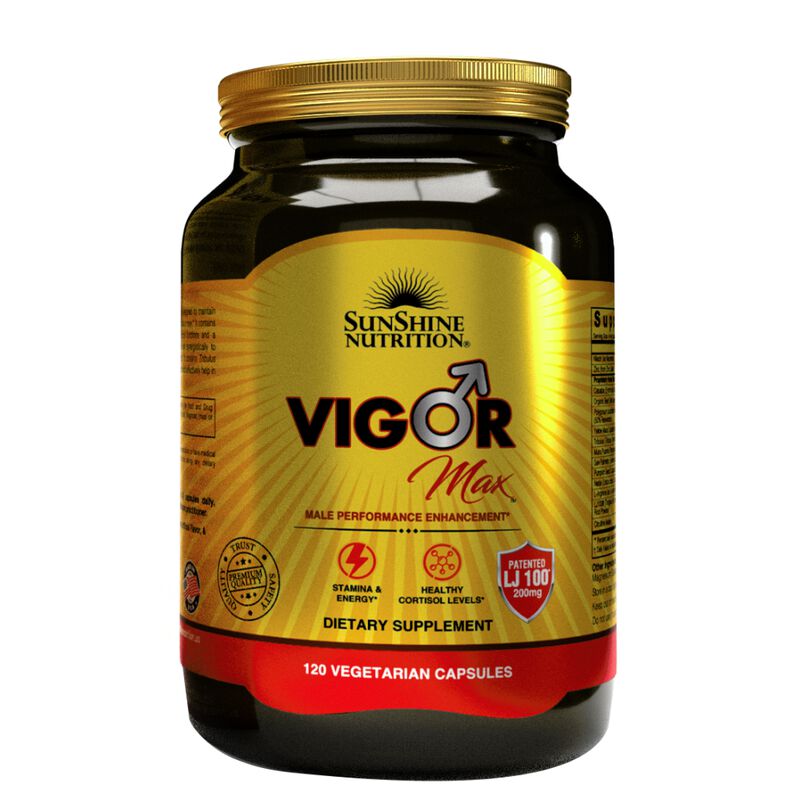 قرص ویگر مکس سانشاین نوتریشن – Sunshine Nutrition Vigor Max – افزایش انرژی و بهبود عملکرد | 120 عدد