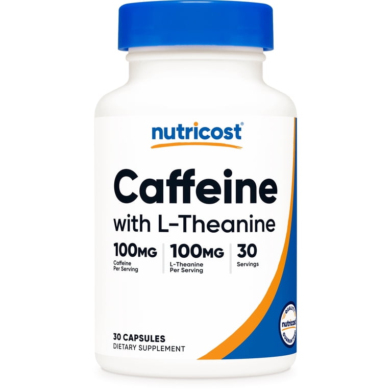 کافئین نوتری کاست۳۰عددی Nutricost Caffeine 100mg