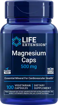 منیزیم لایف اکستشن ۱۰۰عددی Magnesium Caps 500 mg, 100 vegetarian capsules