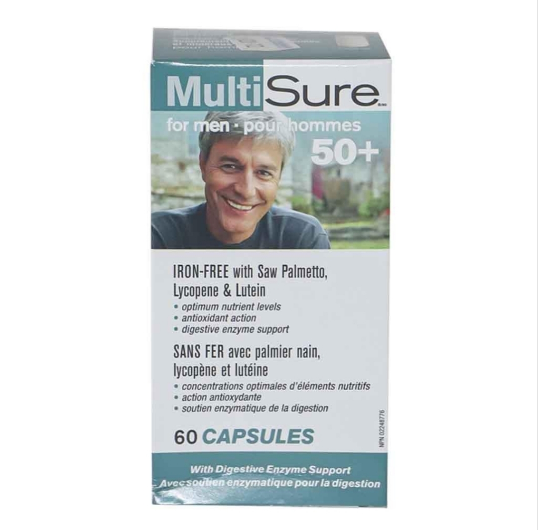 مولتیویتامین و مینرال بالای ۵۰ سال وِبر نچرالز – ۶۰ عددیWebber Naturals MultiSure 50+ – 60 Capsules
