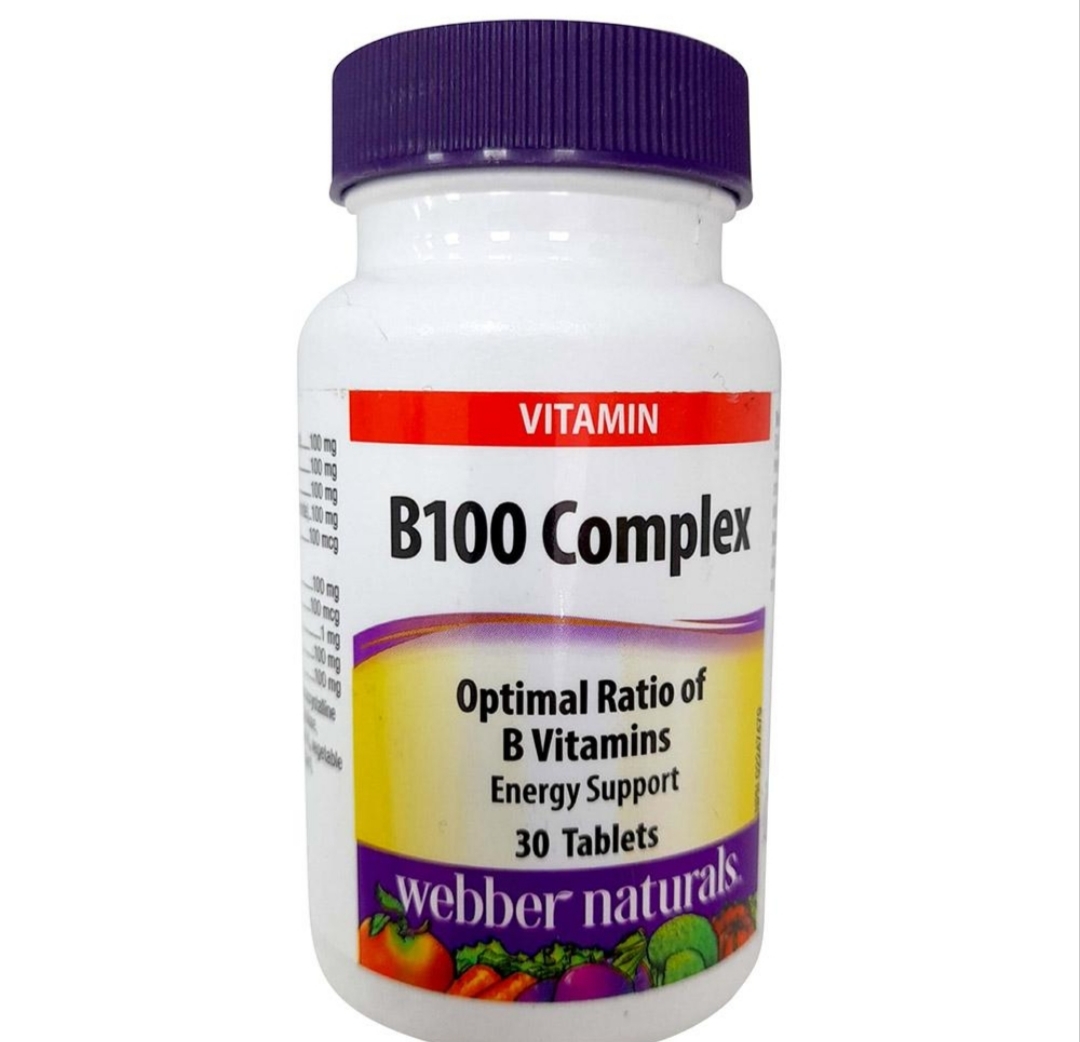 ب ۱۰۰ کامپلیت وِبر نچرالز ۳۰ عددیWebber Naturals B-100 Complete – 30 Tablets