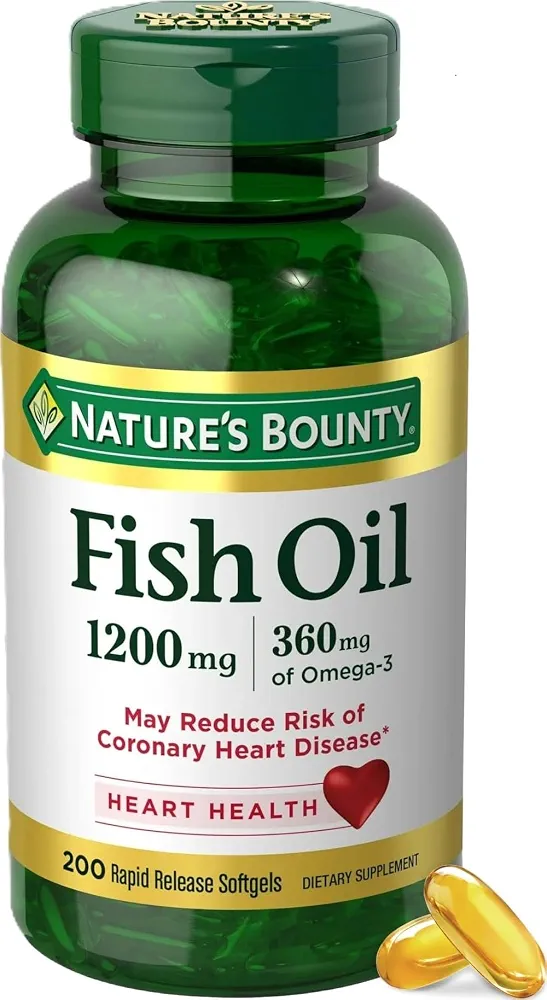 مکمل روغن ماهی نیچرز بونتی۲۰۰عددیNature’s Bounty Fish Oil